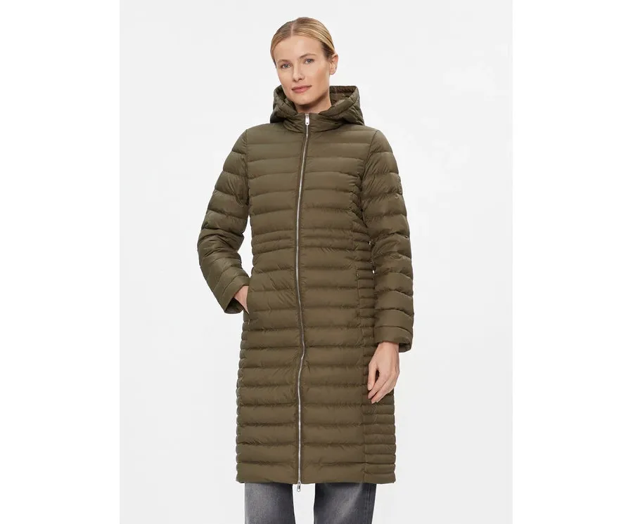 obrazek 1 Tommy Hilfiger Kurtka puchowa Feminine WW0WW39861 Khaki Regular Fit