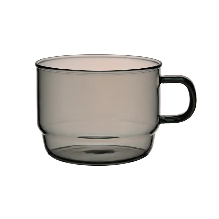 obrazek 1 Hario - Colors Stacking Mug Cup - Szklany kubek szary 300ml HARIO