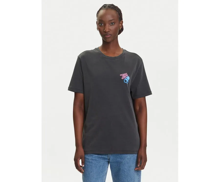 obrazek 1 Tommy Jeans T-Shirt Neon DW0DW21358 Szary Relaxed Fit