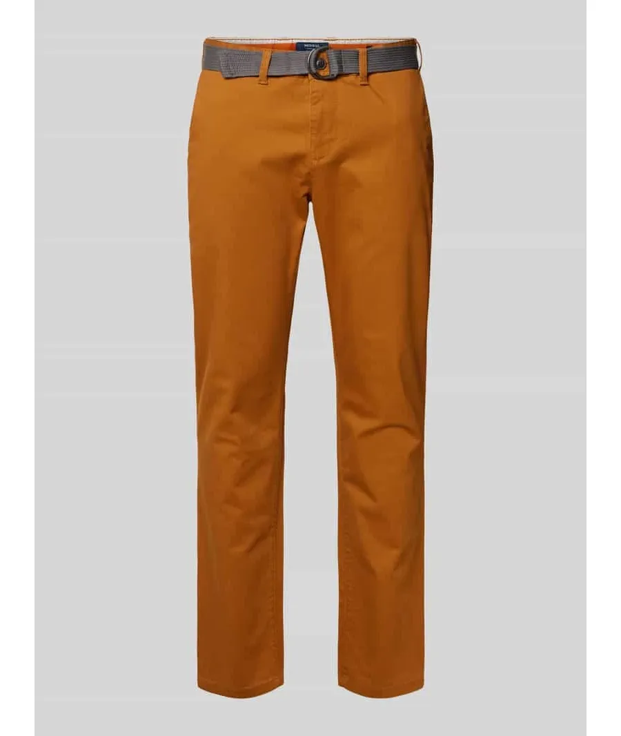 obrazek 1 Chinosy o kroju slim fit z paskiem