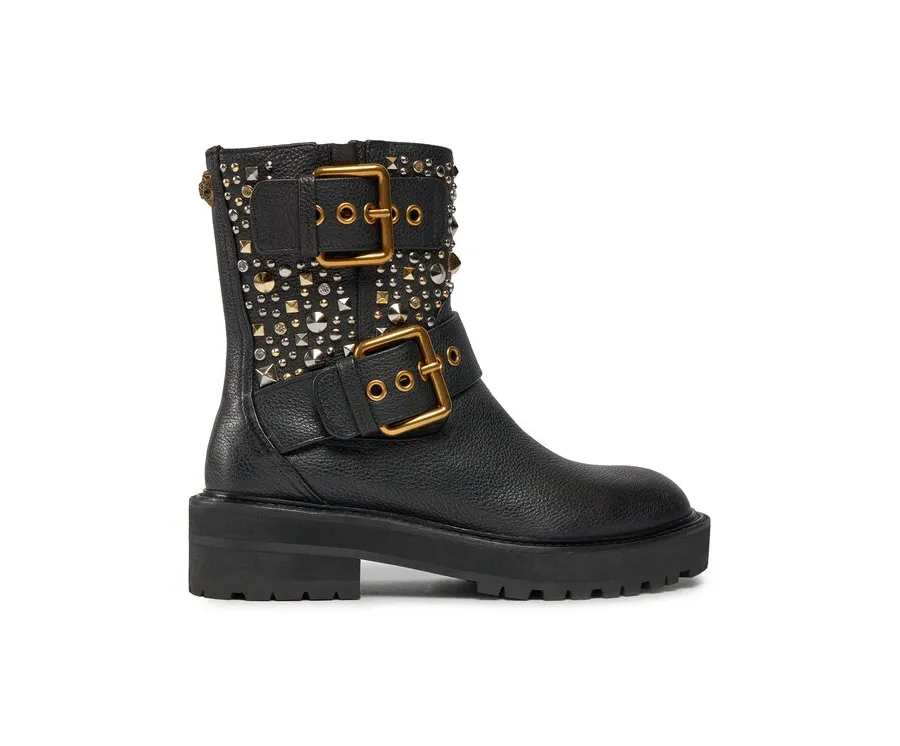 obrazek 1 Kurt Geiger Botki 225-Hackney Biker Boot 546505109 Czarny