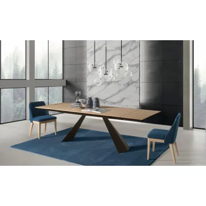 Zdjęcie Elegancki stół w stylu nowoczesnym L. 200 P. 100 H. 75 cm – Zamagna Italia