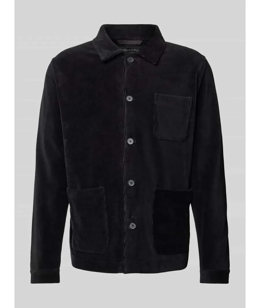 obrazek 1 Bluza rozpinana o kroju regular fit z fakturą sztruksu