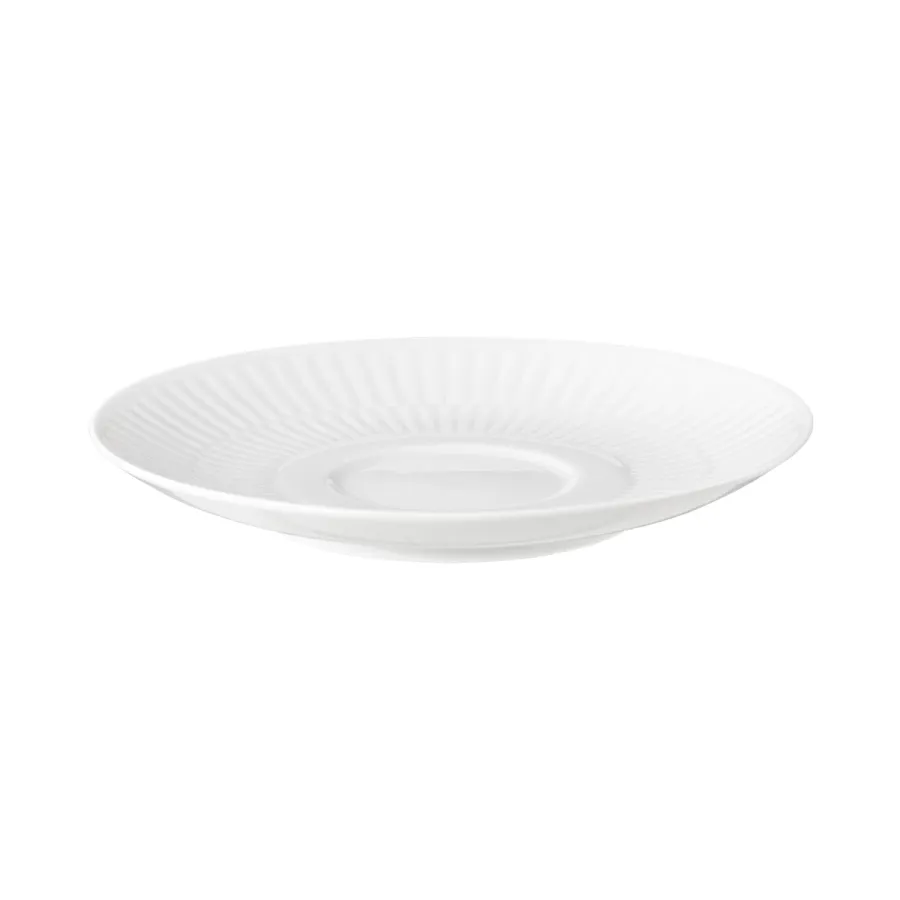 obrazek 3 Biały duży spodek wykonany z porcelany w stylu klasycznym – Tettau