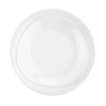 Zdjęcie Stylowy biały porcelanowy talerz śniadaniowy 23 cm kolekcja Trio - Seltmann Weiden