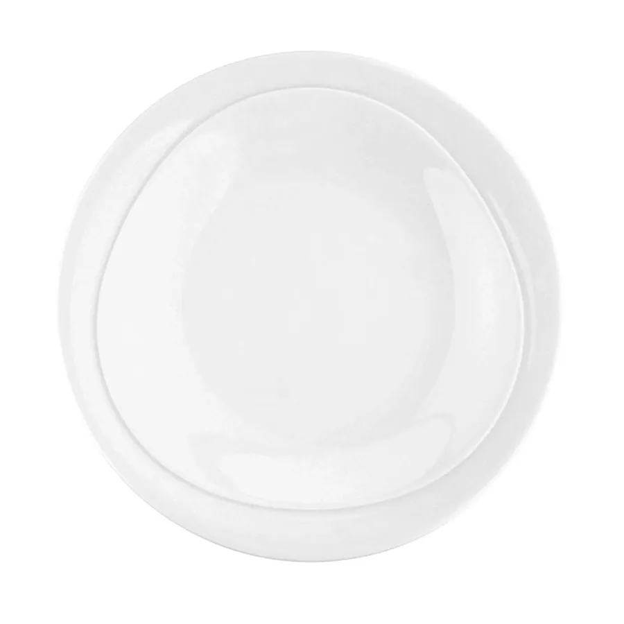 obrazek 1 Stylowy biały porcelanowy talerz śniadaniowy 23 cm kolekcja Trio - Seltmann Weiden