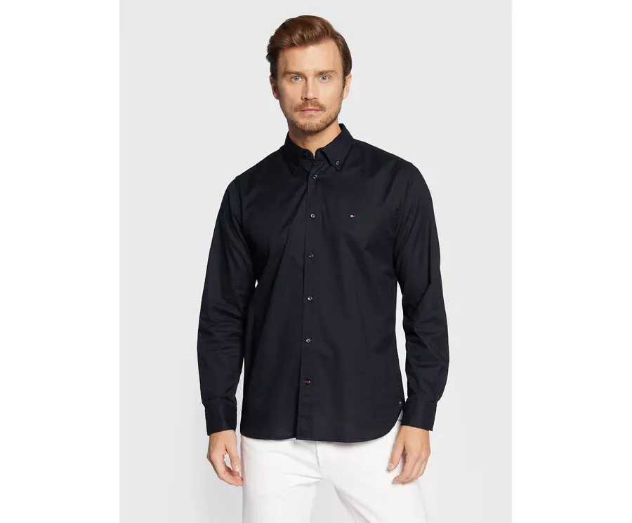 obrazek 1 Tommy Hilfiger Koszula Core Flex Poplin MW0MW25035 Granatowy Regular Fit