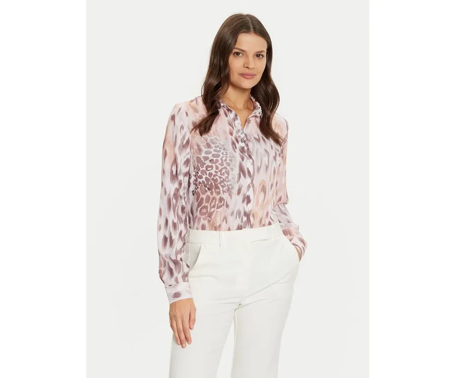 obrazek 1 Guess Koszula W4BH56 WGLA2 Różowy Comfort Fit