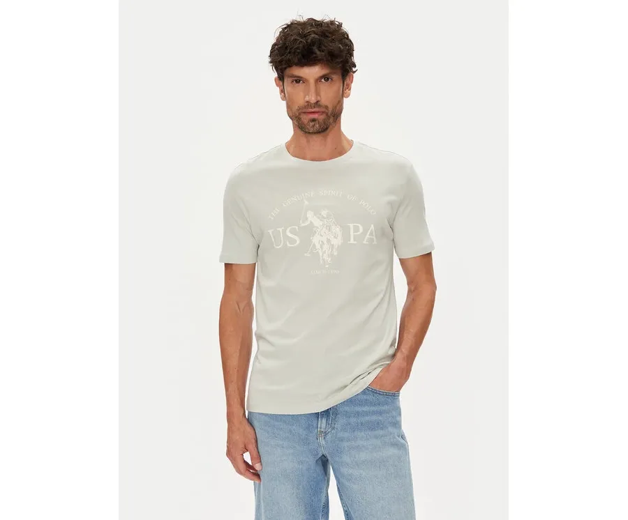 obrazek 1 U.S. Polo Assn. T-Shirt MUP4203 Beżowy Regular Fit