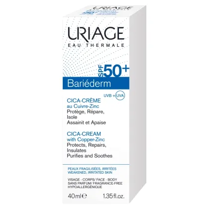 Zdjęcie Uriage Bariederm Cica Krem regenerujący SPF50+ 40 ml