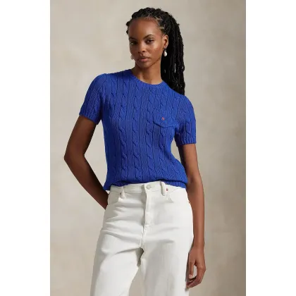 Zdjęcie Polo Ralph Lauren sweter bawełniany kolor niebieski 211895379