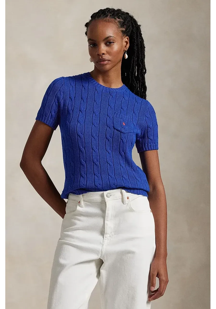 obrazek 1 Polo Ralph Lauren sweter bawełniany kolor niebieski  211895379