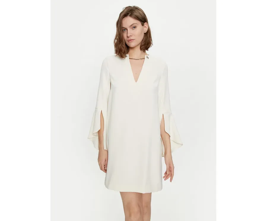 obrazek 1 TWINSET Sukienka koktajlowa 241TP2292 Écru Straight Fit
