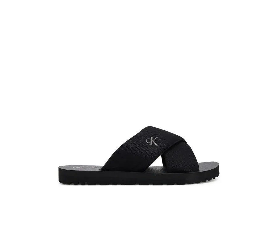 obrazek 1 Calvin Klein Jeans Klapki Cross Sandal Crxs Tx YM0YM01223 Czarny