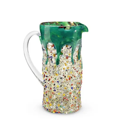 Zdjęcie Wyjątkowy włoski dzbanek ze szkła murano (25 cm)