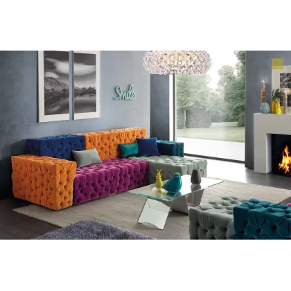 Zdjęcie Kolorowa sofa, narożnik Titanic do stylowych pomieszczeń