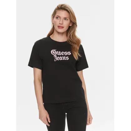 Zdjęcie Guess T-Shirt Gothic W4RI49 K6XN4 Czarny Regular Fit