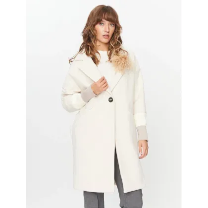 Zdjęcie Maryley Płaszcz przejściowy 23IB148/M11/5CVA Beżowy Regular Fit
