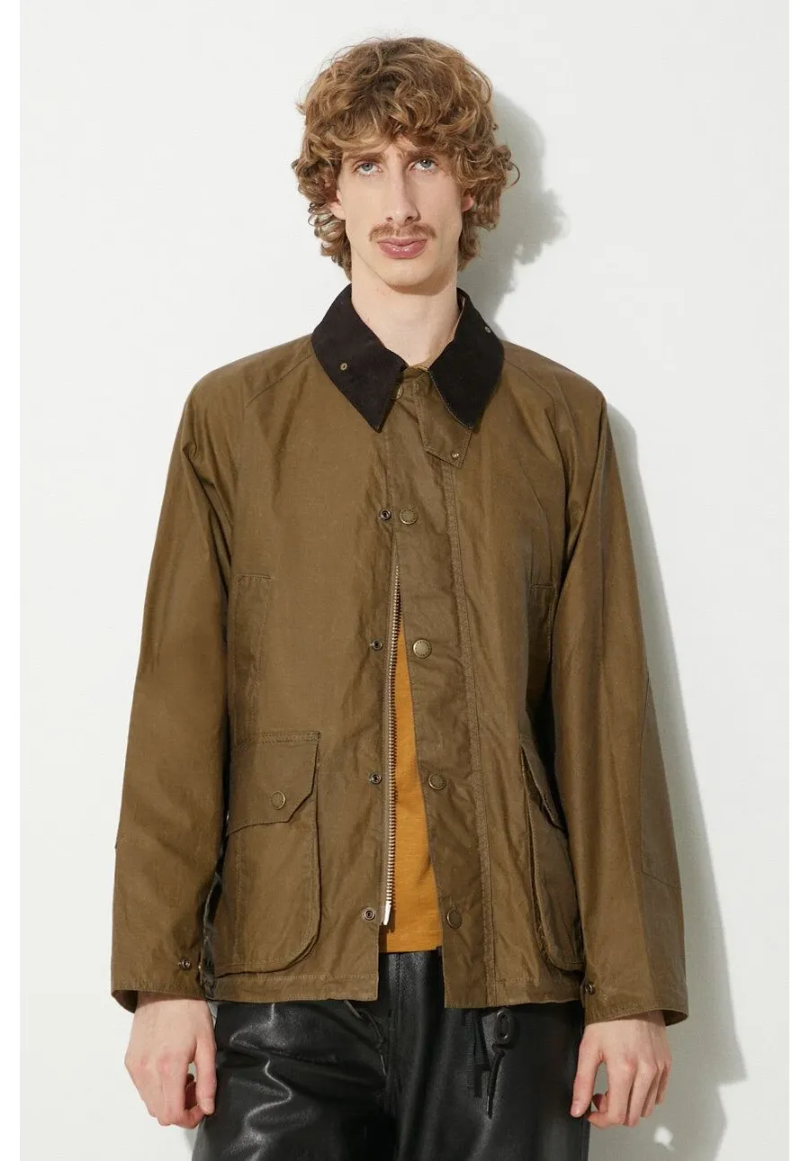 obrazek 1 Barbour kurtka Wax Deck Jacket męska kolor zielony przejściowa MWX2280