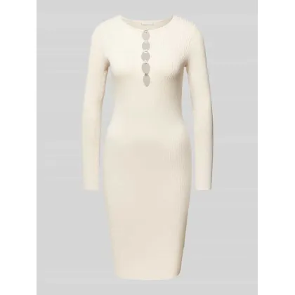 Zdjęcie Sukienka o długości do kolan z efektem prążkowania model ‘ALPHABET CHARM MELISSA’