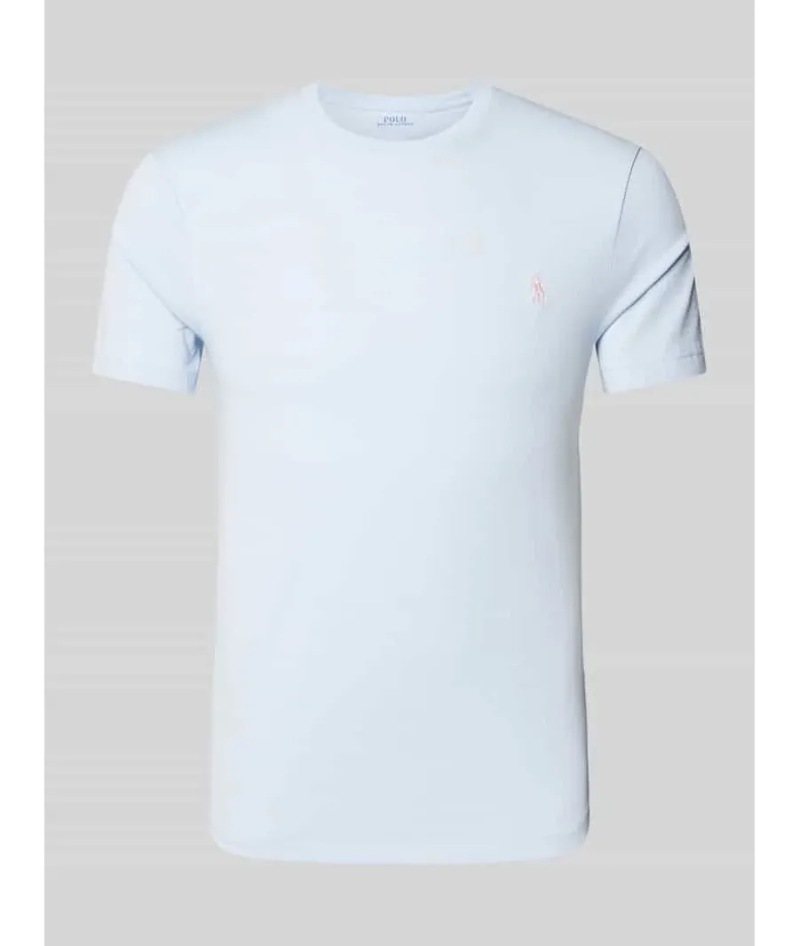 obrazek 1 Polo Ralph Lauren T-Shirt 710671438418 Błękitny Slim Fit