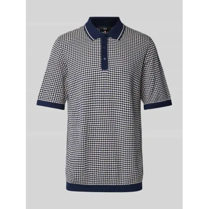 Zdjęcie Koszulka polo kroju regular fit z fakturowanym wzorem model ‘FLAVIN’