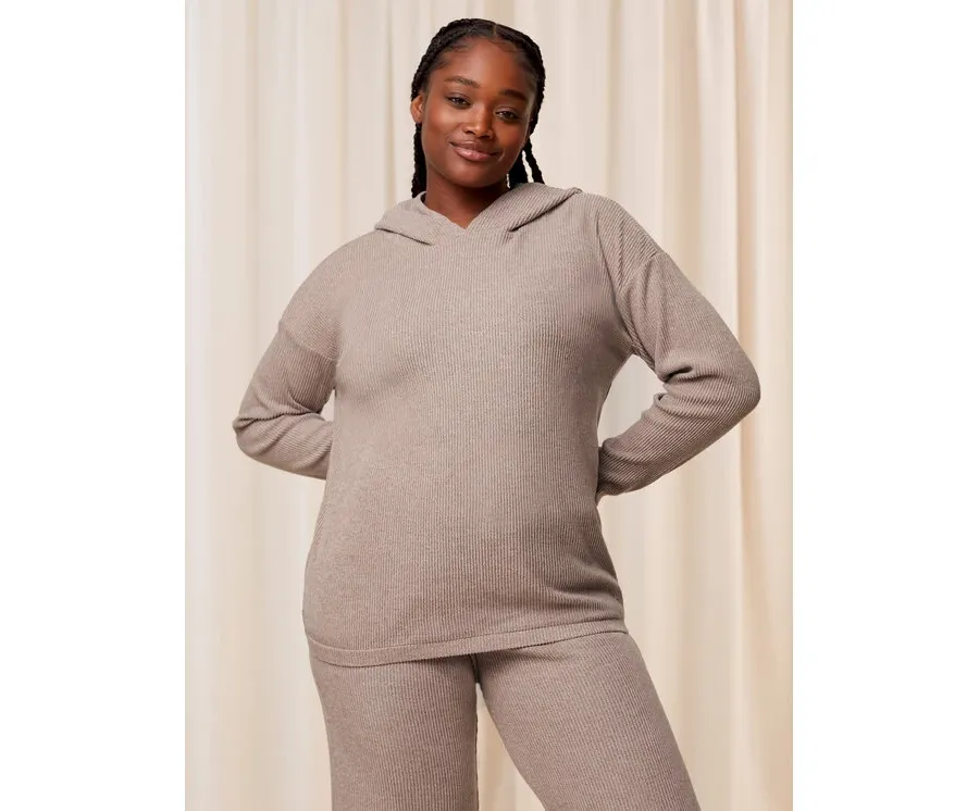 obrazek 1 Triumph Bluza Thermal MyWear Hoodie 10216548 Beżowy Regular Fit