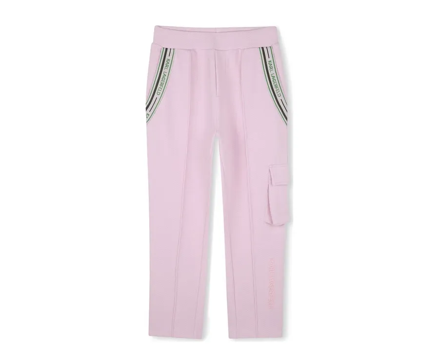 obrazek 1 Karl Lagerfeld Kids Spodnie dresowe Z30451 S Różowy Regular Fit