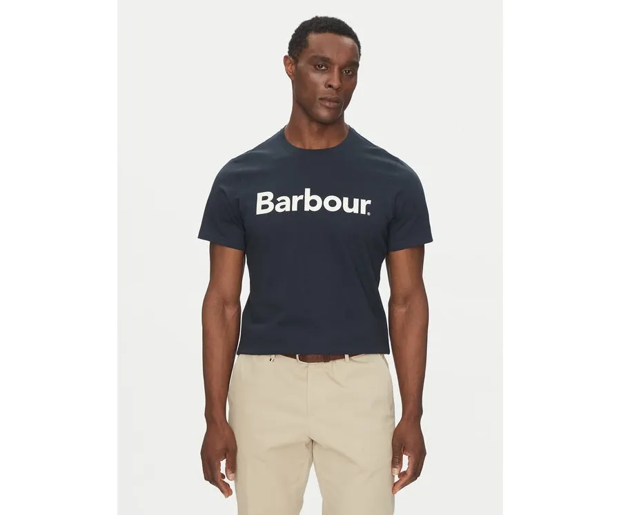 obrazek 1 Barbour T-Shirt Logo MTS0531NY31 Granatowy Tailored Fit