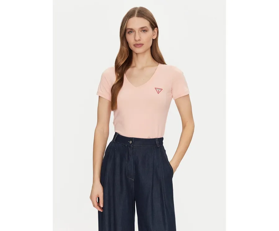 obrazek 1 Guess T-Shirt W2YI45 J1314 Pomarańczowy Slim Fit