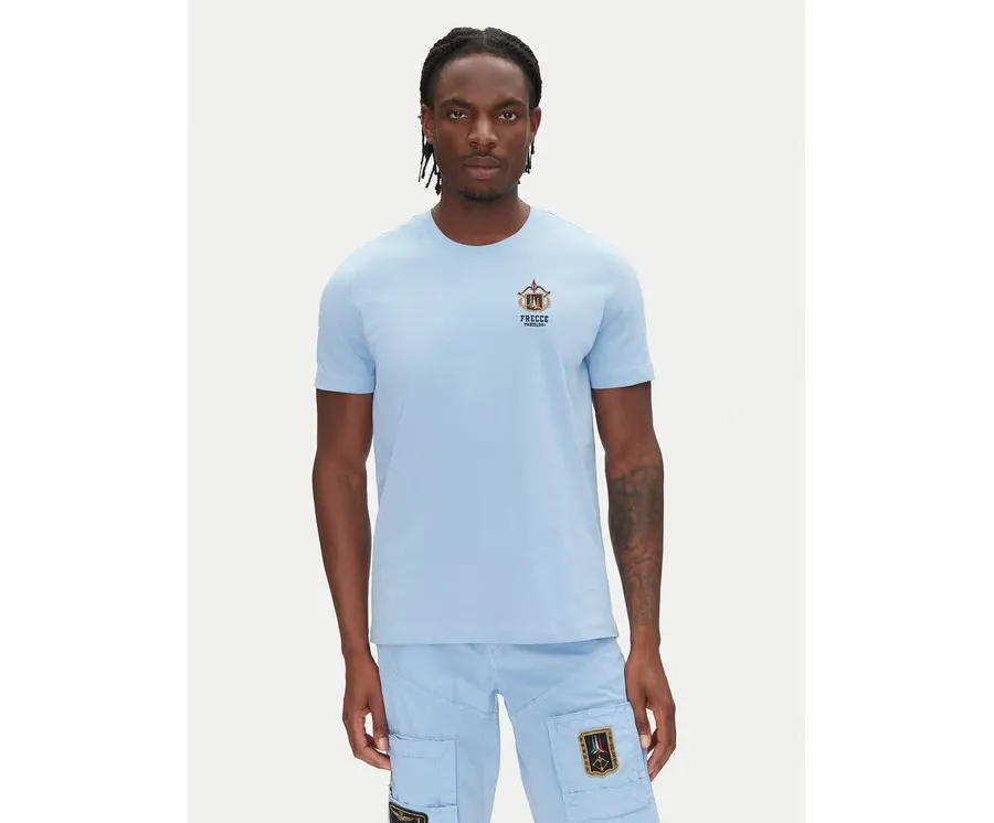 obrazek 1 Aeronautica Militare T-Shirt 251TS2391J592 Błękitny Regular Fit