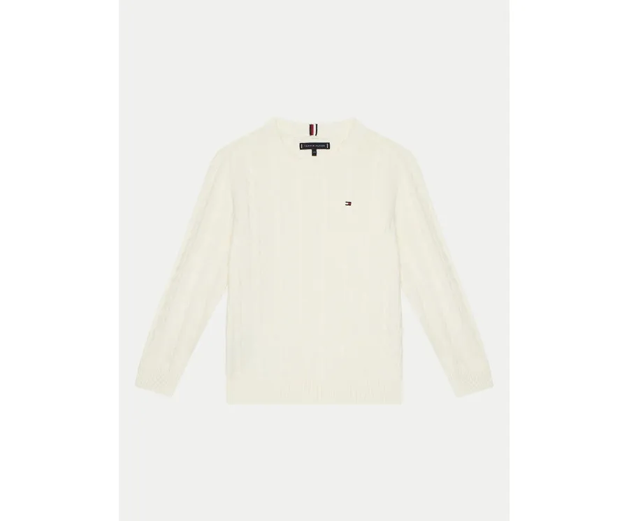 obrazek 1 Tommy Hilfiger Sweter KB0KB09348 Écru Regular Fit