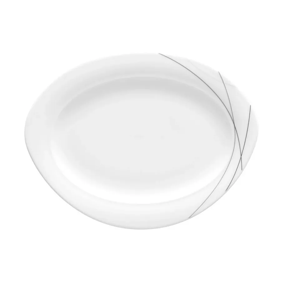 obrazek 1 Mały owalny półmisek z porcelany 25x19 cm - Seltmann Weiden