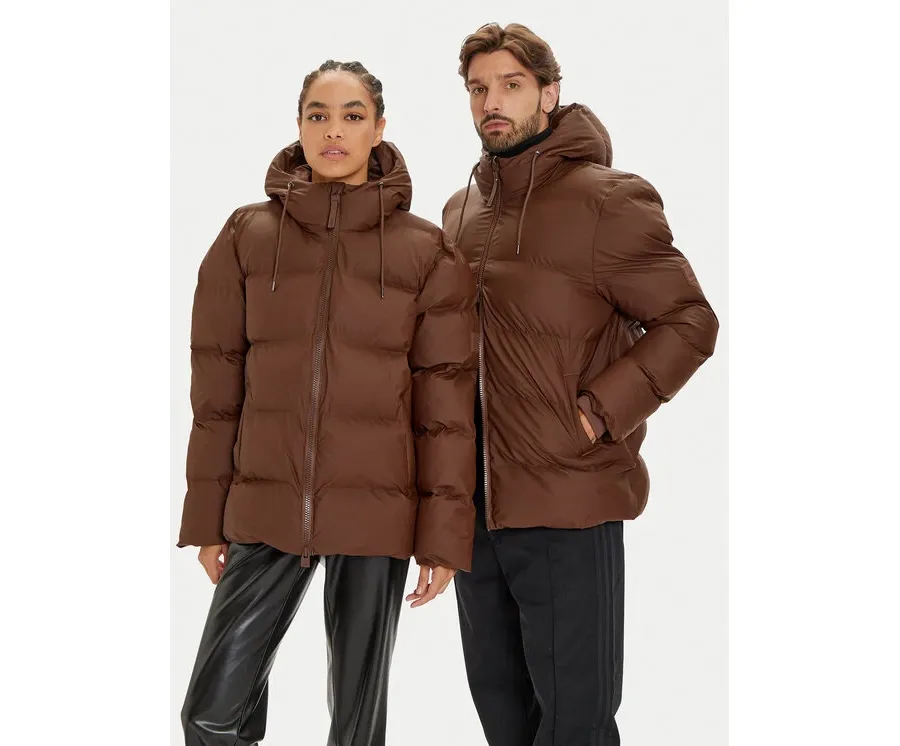 obrazek 1 Rains Kurtka zimowa Unisex 15120 Brązowy Regular Fit