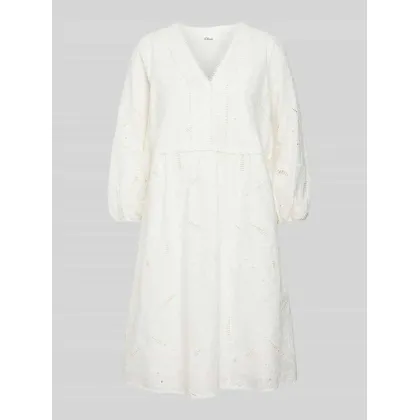 Zdjęcie Sukienka o długości do kolan z haftem angielskim