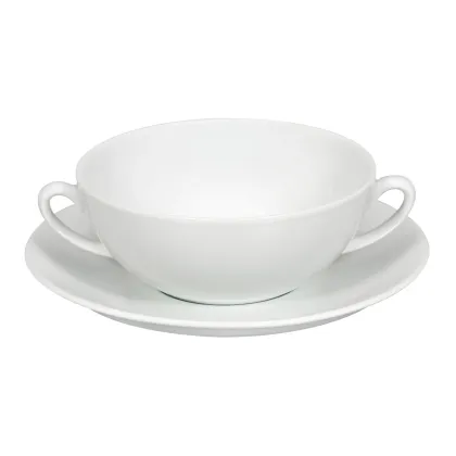 Picture A cup and saucer from the Spirit White collection with decoration in delicate curved lines - Vista Alegre
