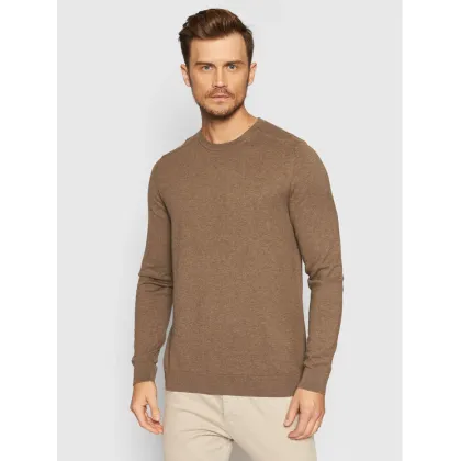 Zdjęcie Selected Homme Sweter Berg 16074682 Brązowy Regular Fit