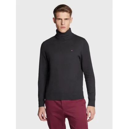 Zdjęcie Tommy Hilfiger Golf Pima MW0MW28048 Szary Regular Fit