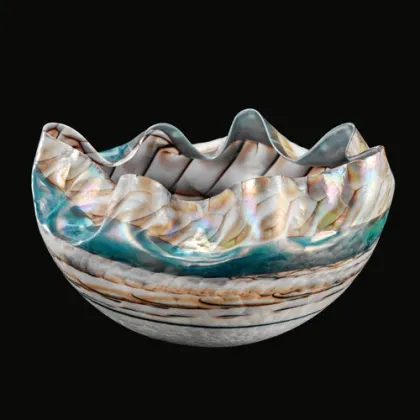 Zdjęcie Niezwykle artystyczna misa ze szkła murano