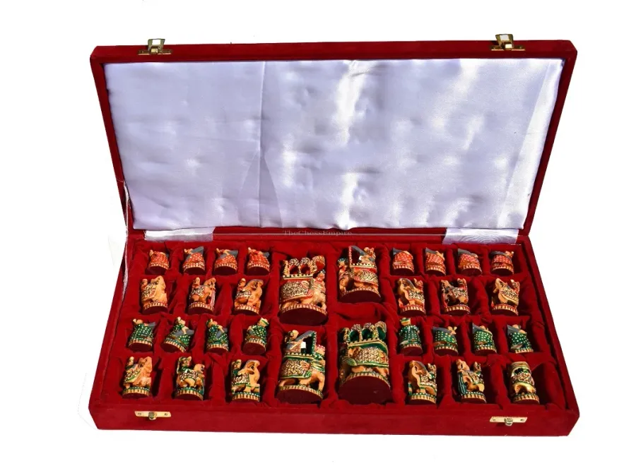 obrazek 13 Nadzwyczajna kolekcja Ambawari do gry w szachy idealna na prezent - The Chess Empire