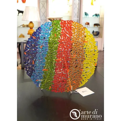 Zdjęcie Wielokolorowe naczynie z oryginalnego szkła Murano