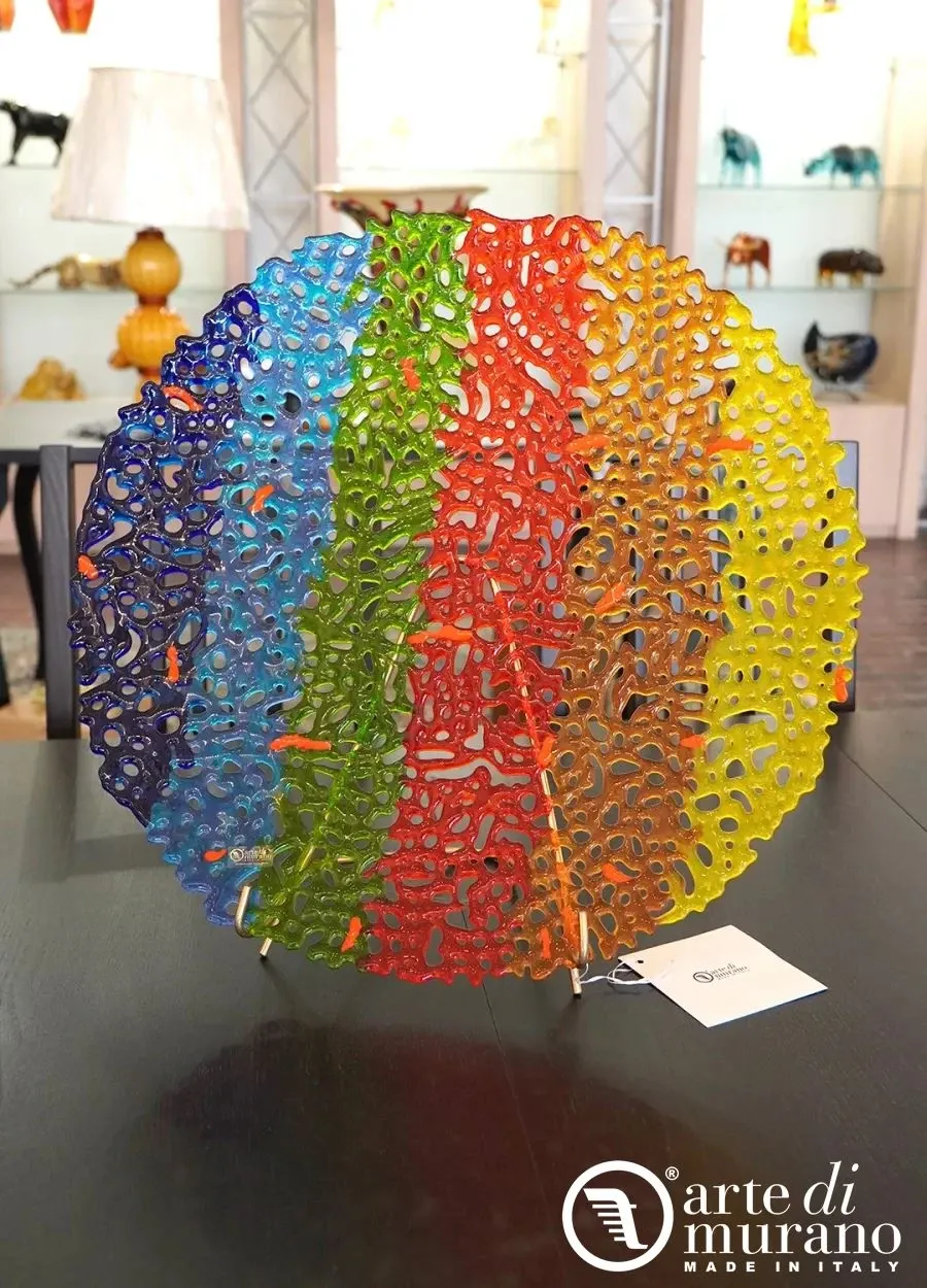 obrazek 1 Wielokolorowe naczynie z oryginalnego szkła Murano