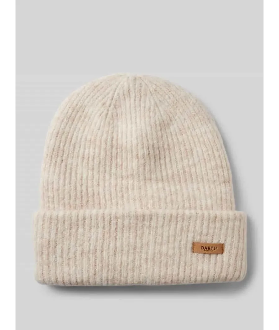 obrazek 1 Czapka beanie z naszywką z logo model ‘Witzia’