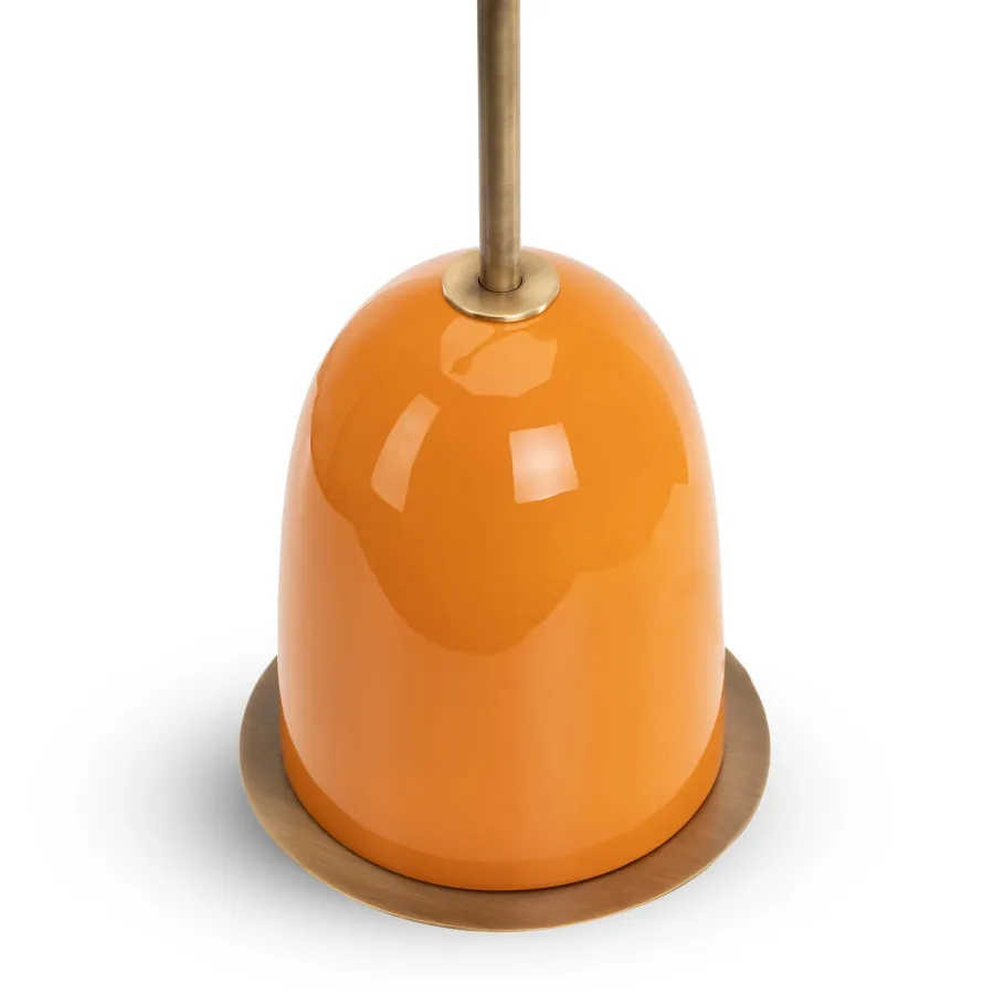 obrazek 3 Lampa stołowa z zakrzywioną ceramiczną podstawą H.82xL.52xP.22 cm