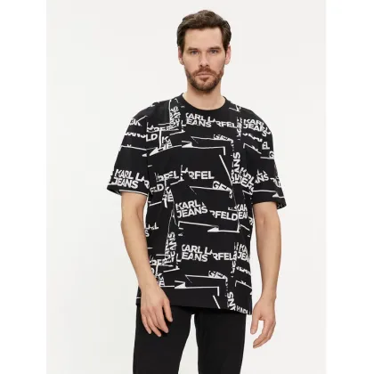 Zdjęcie Karl Lagerfeld Jeans T-Shirt 240D1709 Czarny Relaxed Fit