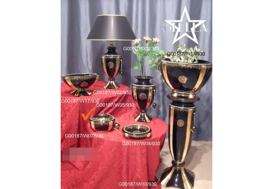 obrazek 1 Rewelacyjne ceramiczne pudełko na drobiazgi zdobione złotem