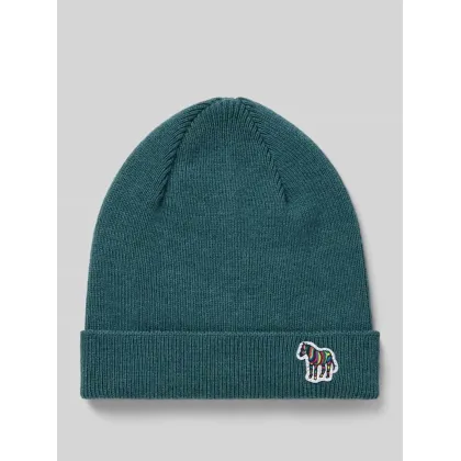 Zdjęcie Czapka wełniana z naszywką z logo model ‘ZEBRA’