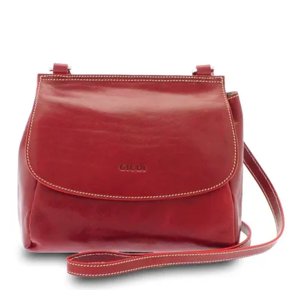Zdjęcie Włoska czerwona torebka ze skóry - Giudi