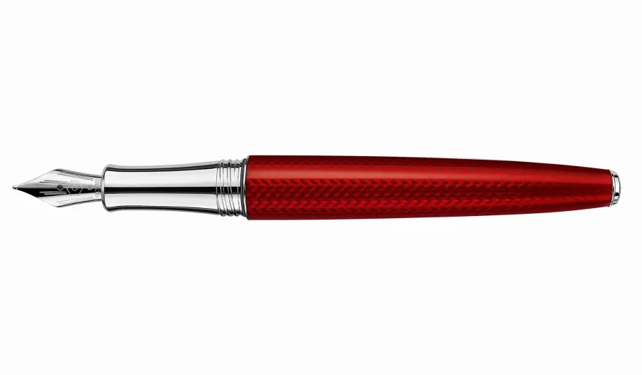 obrazek 3 Eleganckie kobiece pióro wieczne w kolorze czerwonym Leman Rouge Carmin - Caran d’Ache
