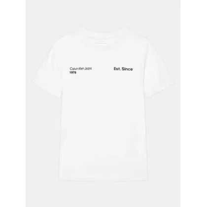 Zdjęcie Calvin Klein Jeans T-Shirt IB0IB02236 Biały Regular Fit
